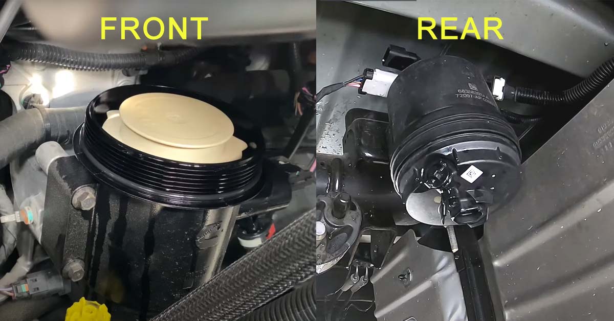 how to change front and rear fuel filters on 2019 6.7 cummins