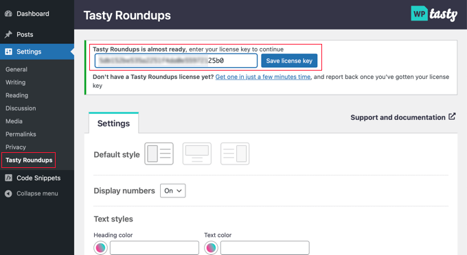 Integrating WP tasty plugin to create roundups post.